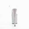 Pleaser - BEJEWELED808MS Sandaal met enkelband, Paaldans schoenen - Wit Product image